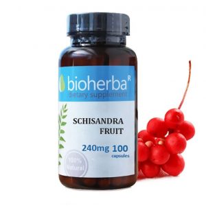 Шизандра Плод 240 мг, 100 капсули, Биохерба