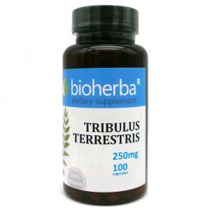 Бабини зъби (Tribulus terestris), 250 мг, 100 капсули, Биохерба