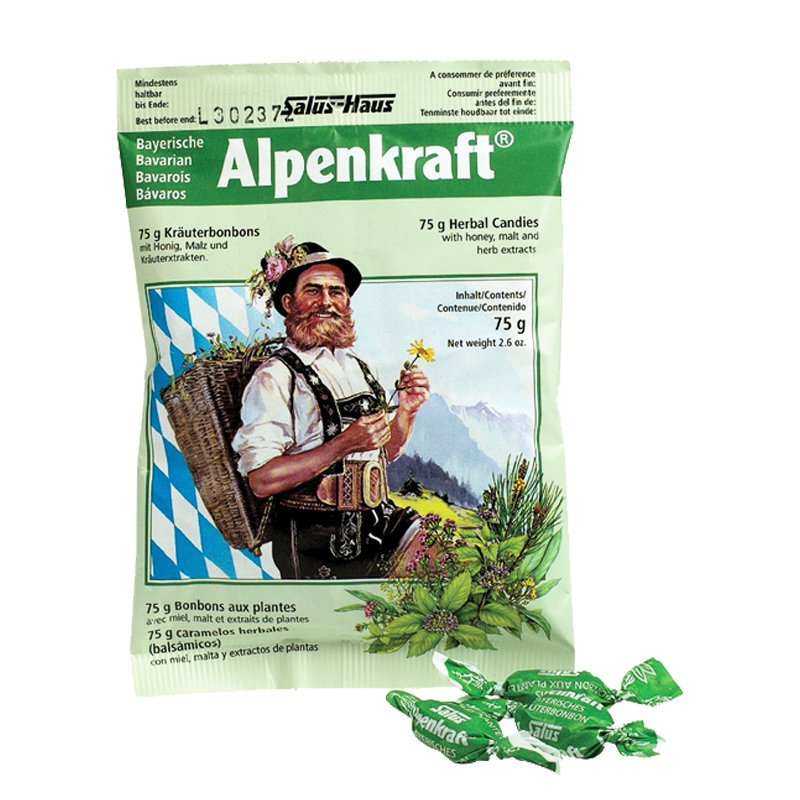 Билкови бонбони Alpenkraft, 75 гр.